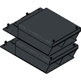 Rallonges pour rails de roulement, RAL7016, (ATH-4 L 6,4t, 4.6t) (set)